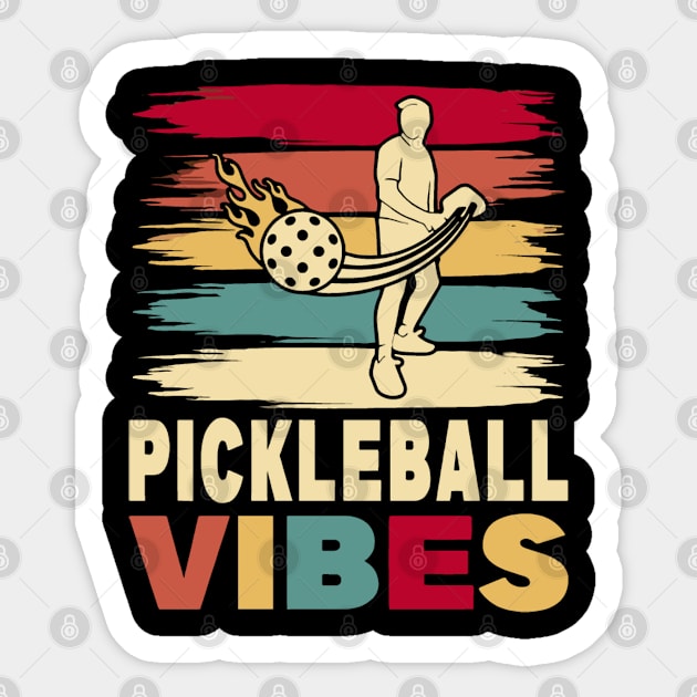 Pickleball - Pickleball Vibes Sticker by rhazi mode plagget